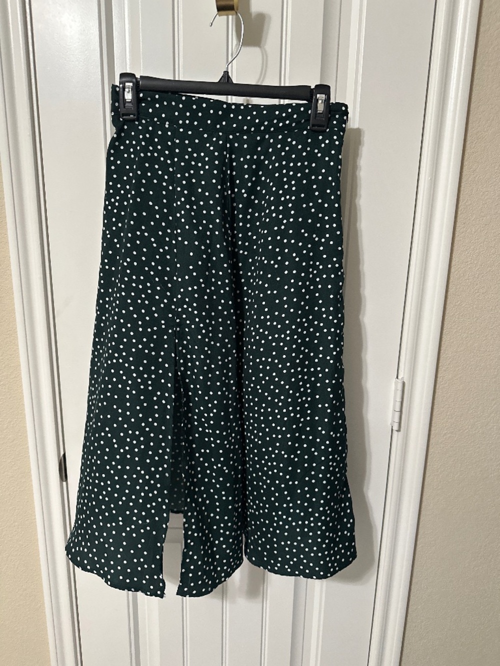 Emerald Green Polka Dot Skirt